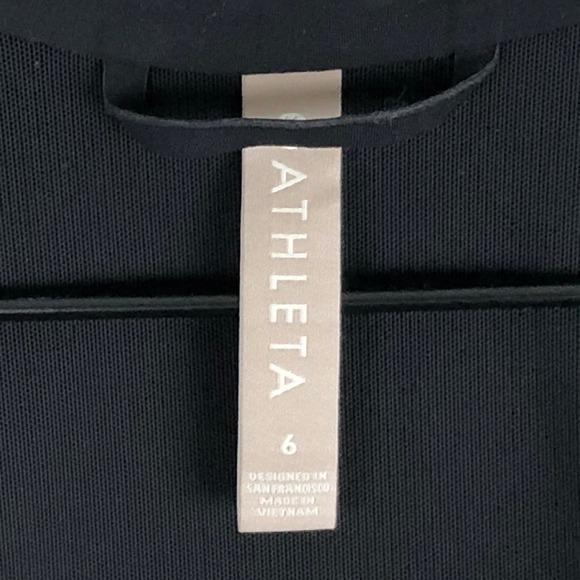 ATHLETA Cosmic Blazer Women's Sz 6 Black Seamless Lightweight Modern Career EUC - Picture 4 of 11